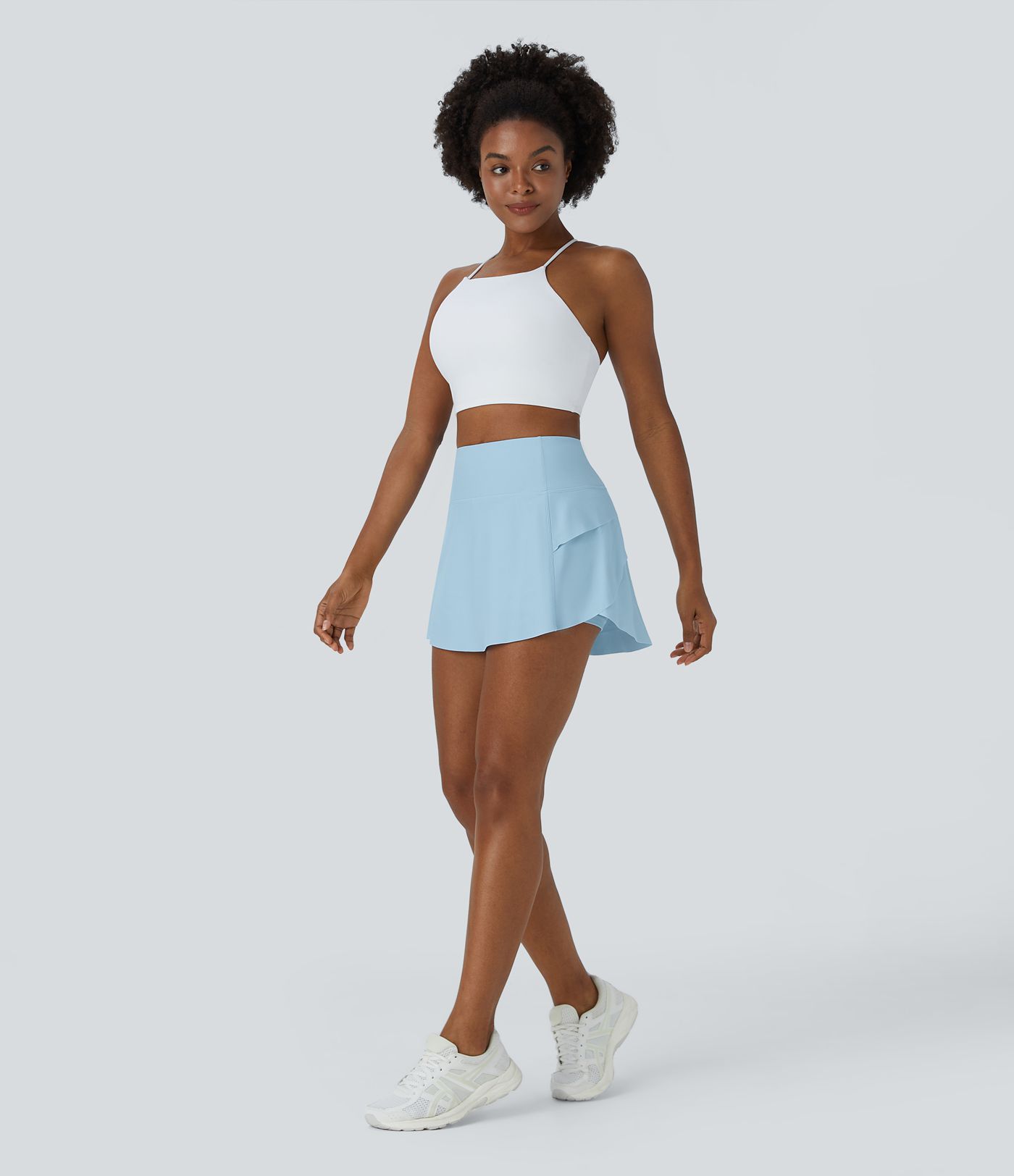 Schlichter 2-in-1-Tanzrock mit Rückenbundtaschen