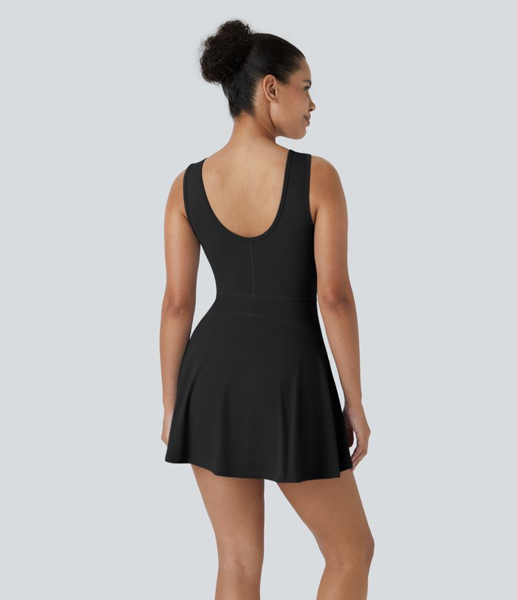 Robe de golf active 2-en-1 mini flare avec poches