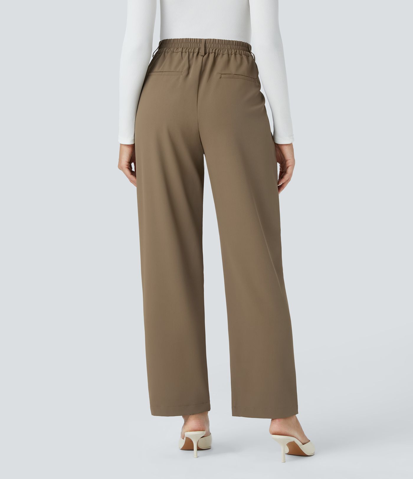 Halara Flex™ - Arbeits-Hose mit hohem Bund und Reißverschluss-Tasche