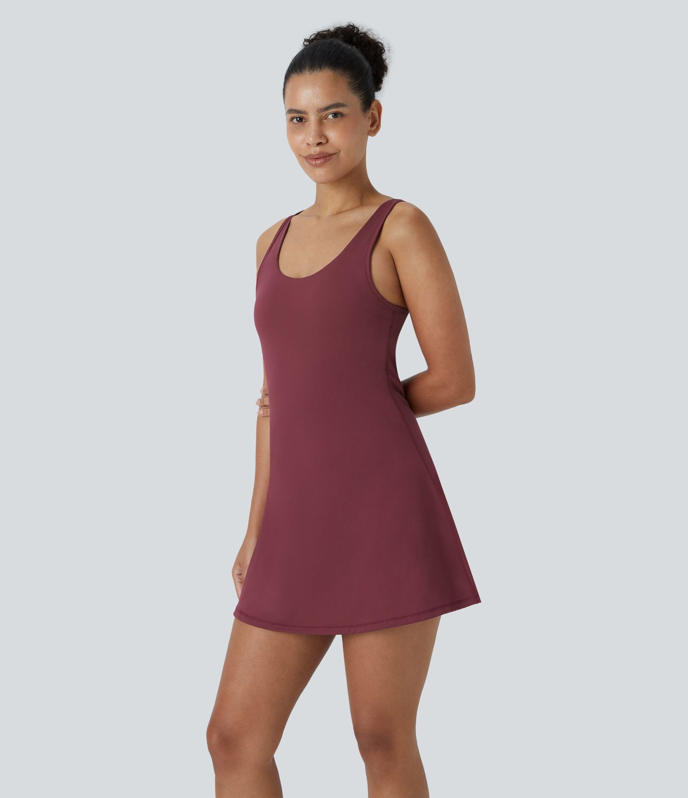 Vestido Activo de Tenis Mini SoftlyZero™ con Corte Aireado Racerback, Bolsillo 2 en 1 de Tacto Fresco - UPF50+