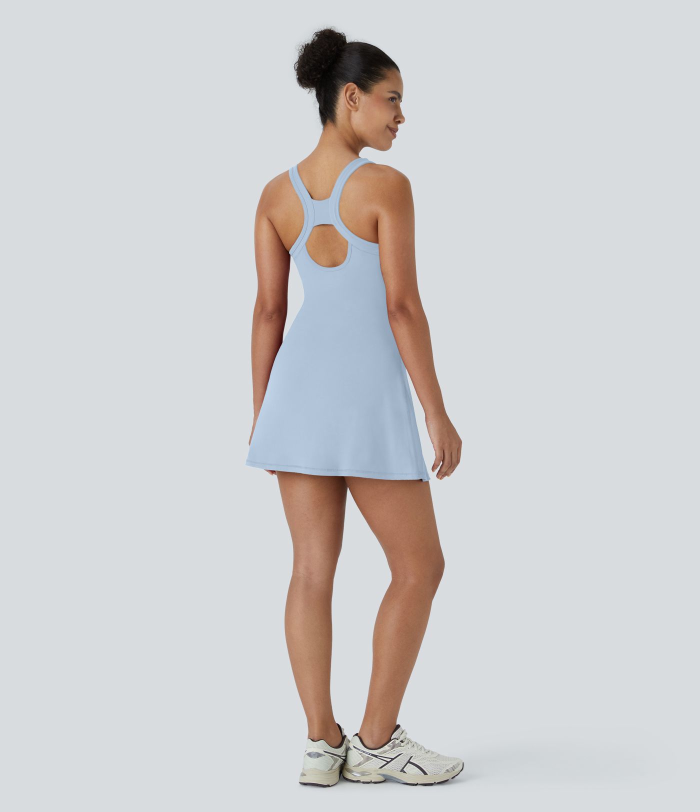 Softlyzero™ Airy Backless Racerback Cutout 2-in-1 Pocket Cool Touch Mini Tennis Active Dress