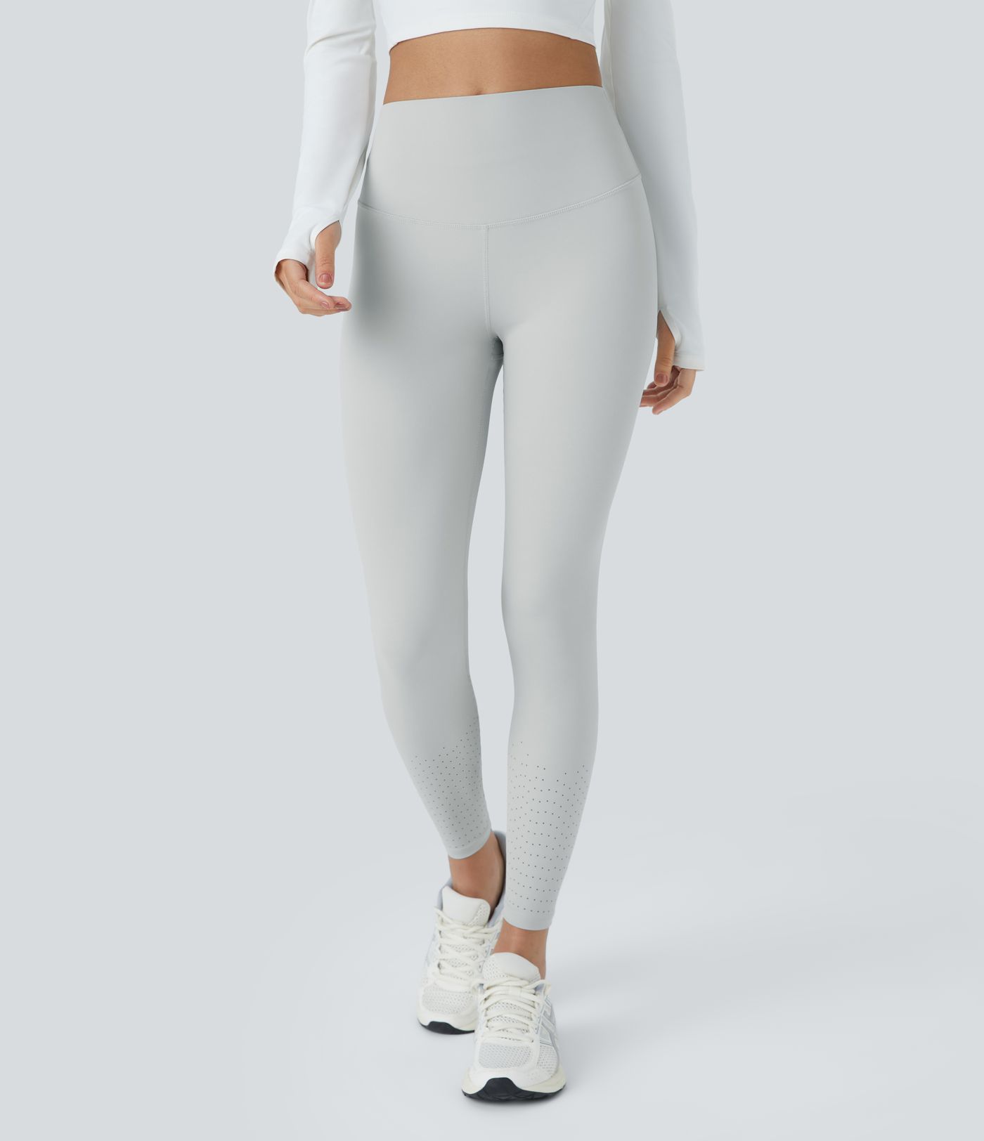 Leggings SoCinched pilate tiro alto control abdomen bolsillo trasero hueco 7/8