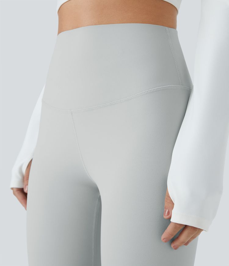 Leggings SoCinched pilate tiro alto control abdomen bolsillo trasero hueco 7/8