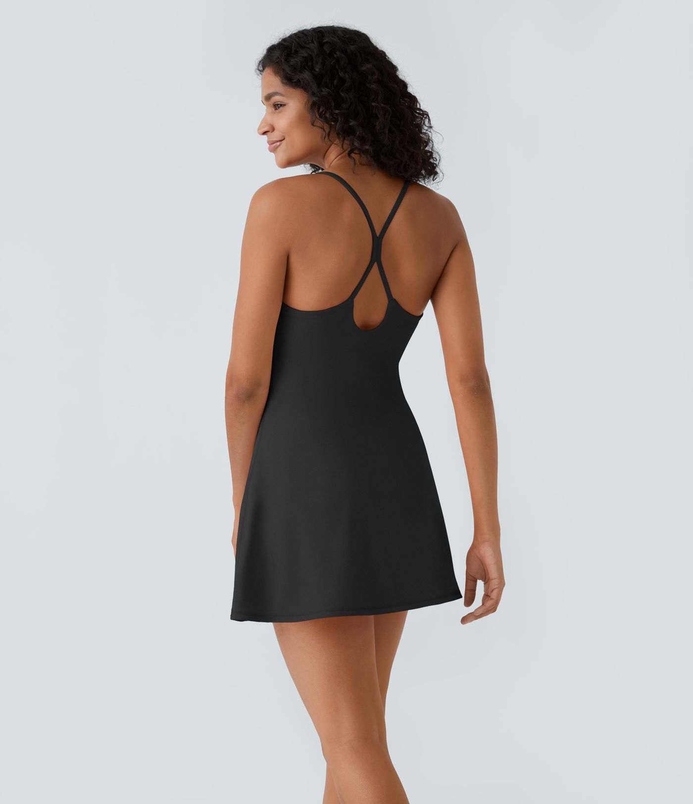 SoftlyZero™ Luftig Utskjært 2-i-1 Lomme Kjølig Touch Mini Aktivitetskjole-UPF50+