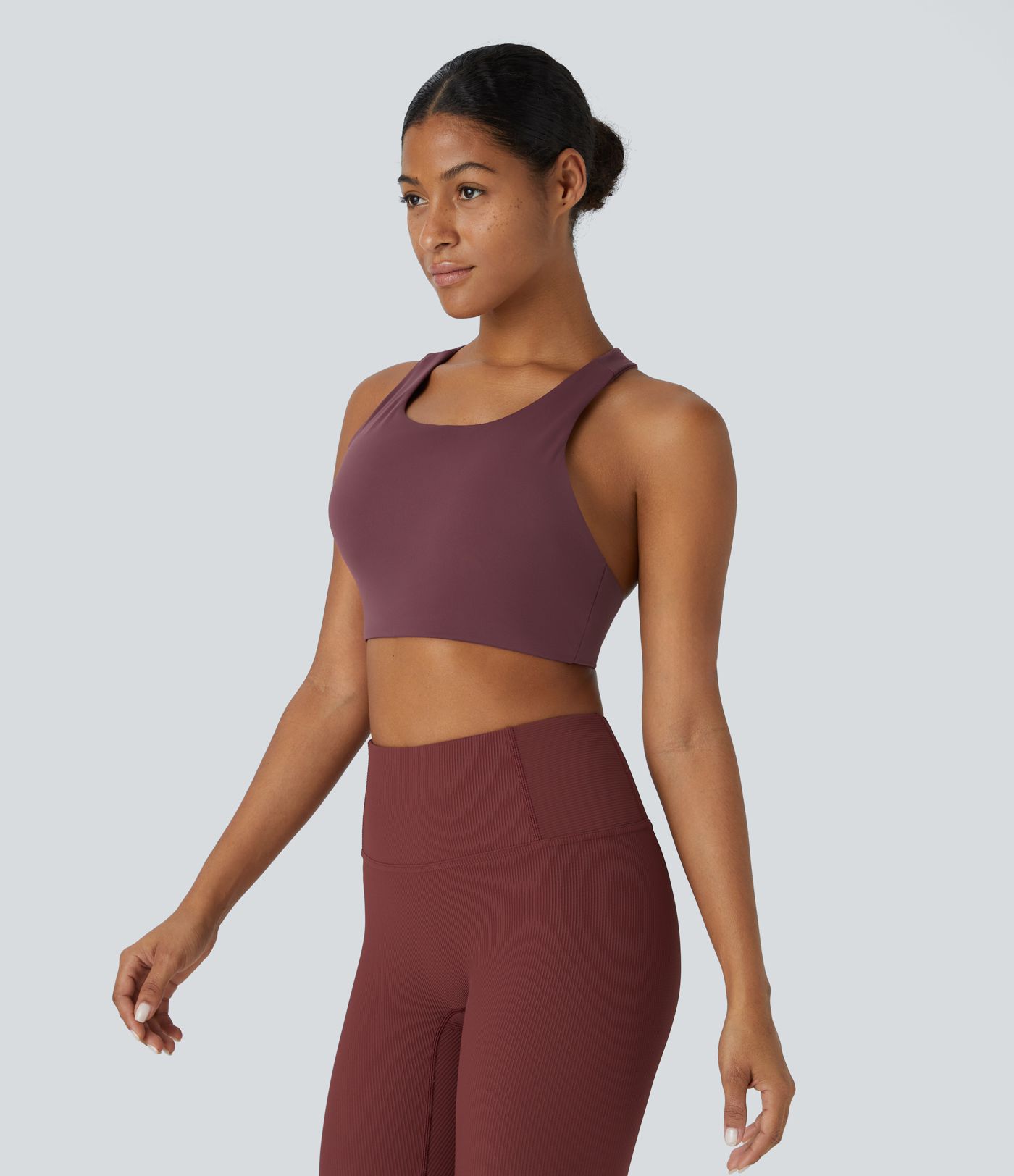 Softlyzero™ Plush Low Support  Asymmetric Backless Yoga Sports Bra