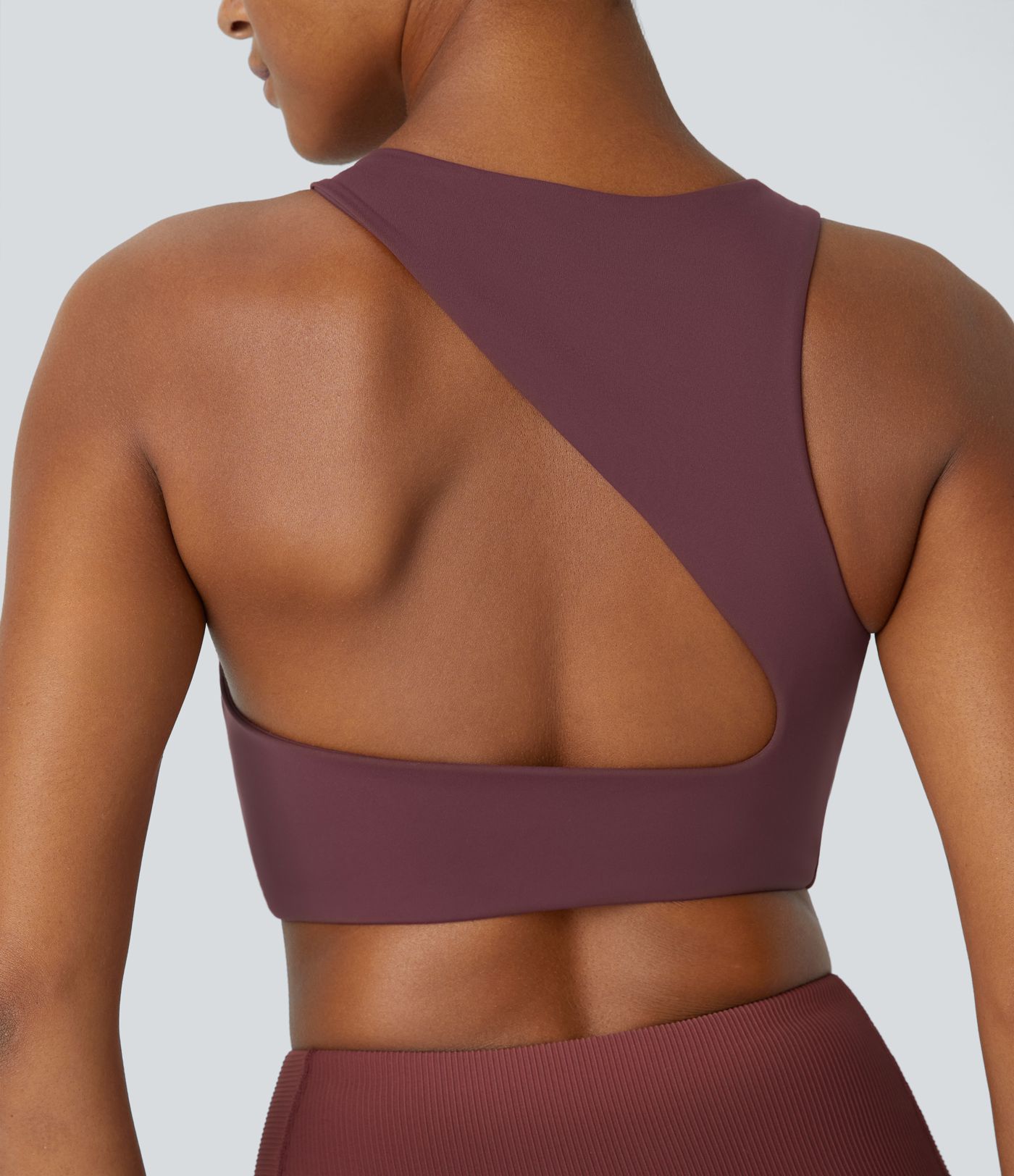 Softlyzero™ Plush Low Support  Asymmetric Backless Yoga Sports Bra