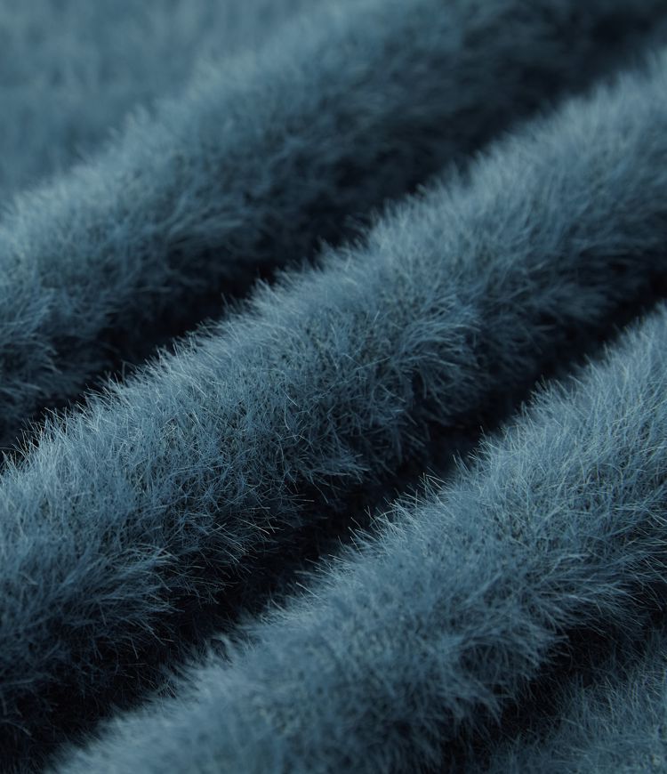 V Neck Bishop Sleeve Button Relaxed Casual Cardigan