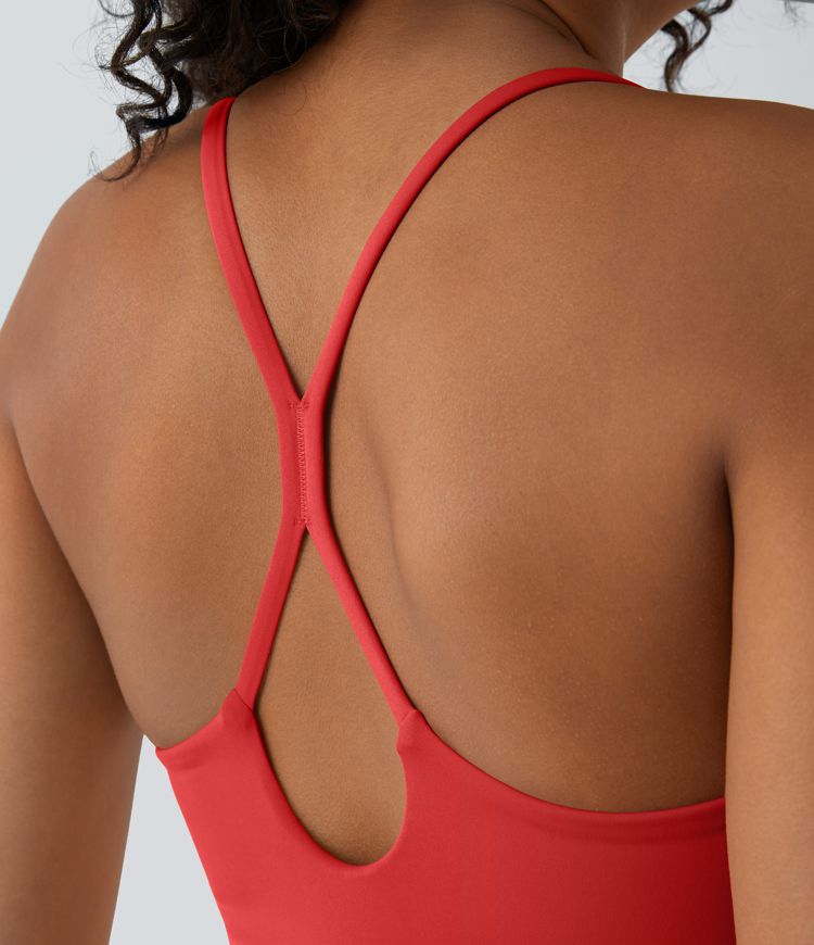 Softlyzero™ Airy Backless Cut Out 2-in-1 Pocket Cool Touch Mini Activity Dress-UPF50+