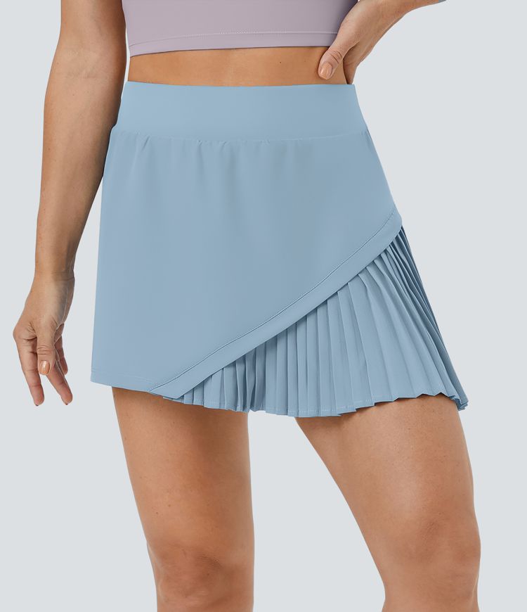 Everyday 2-in-1 Pleated Patchwork Pickleball  Skirt-Kinetic
