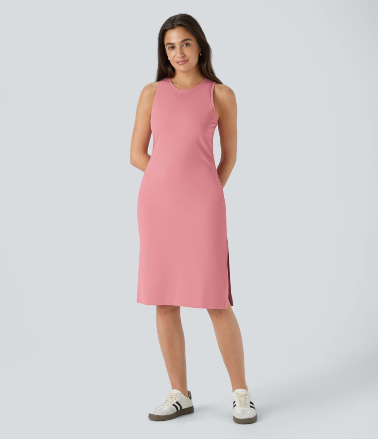 SoftlyZero™ Airy Sleeveless Cool Touch Midi Casual Dress-UPF50+
