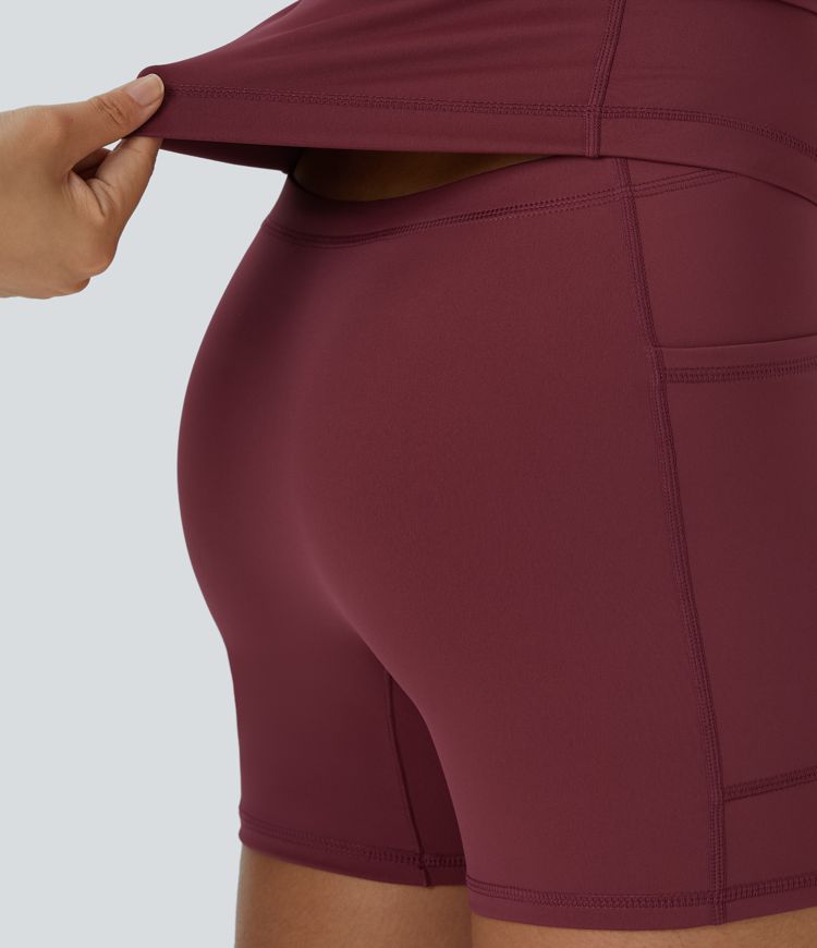 Softlyzero™ Airy Backless Cut Out Adjustable Strap 2-in-1 Pocket  Longer Active Dress-Easy Peezy Edition-UPF50+