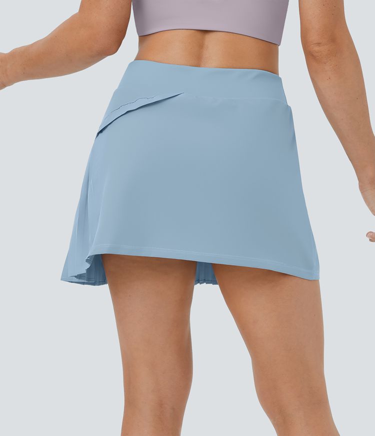 Everyday 2-in-1 Pleated Patchwork Pickleball  Skirt-Kinetic