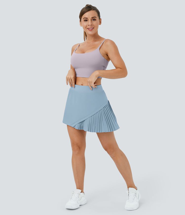 Everyday 2-in-1 Pleated Patchwork Pickleball  Skirt-Kinetic