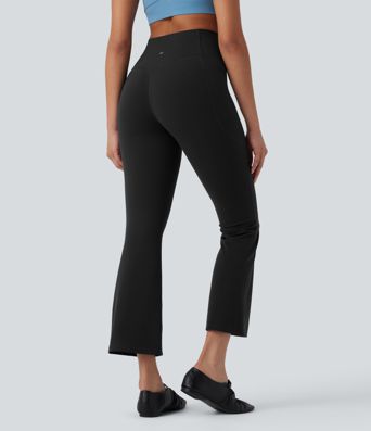 Halara UltraSculpt™ High Waisted Tummy Control Shaping Yoga Bootcut 7/8 Leggings with Pockets
