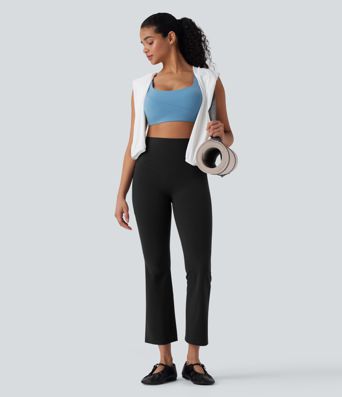 Halara UltraSculpt™ High Waisted Tummy Control Shaping Yoga Bootcut 7/8 Leggings with Pockets