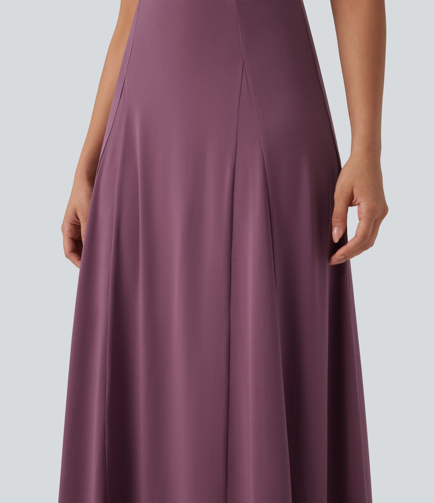 High Waisted Flowy Maxi Casual Skirt