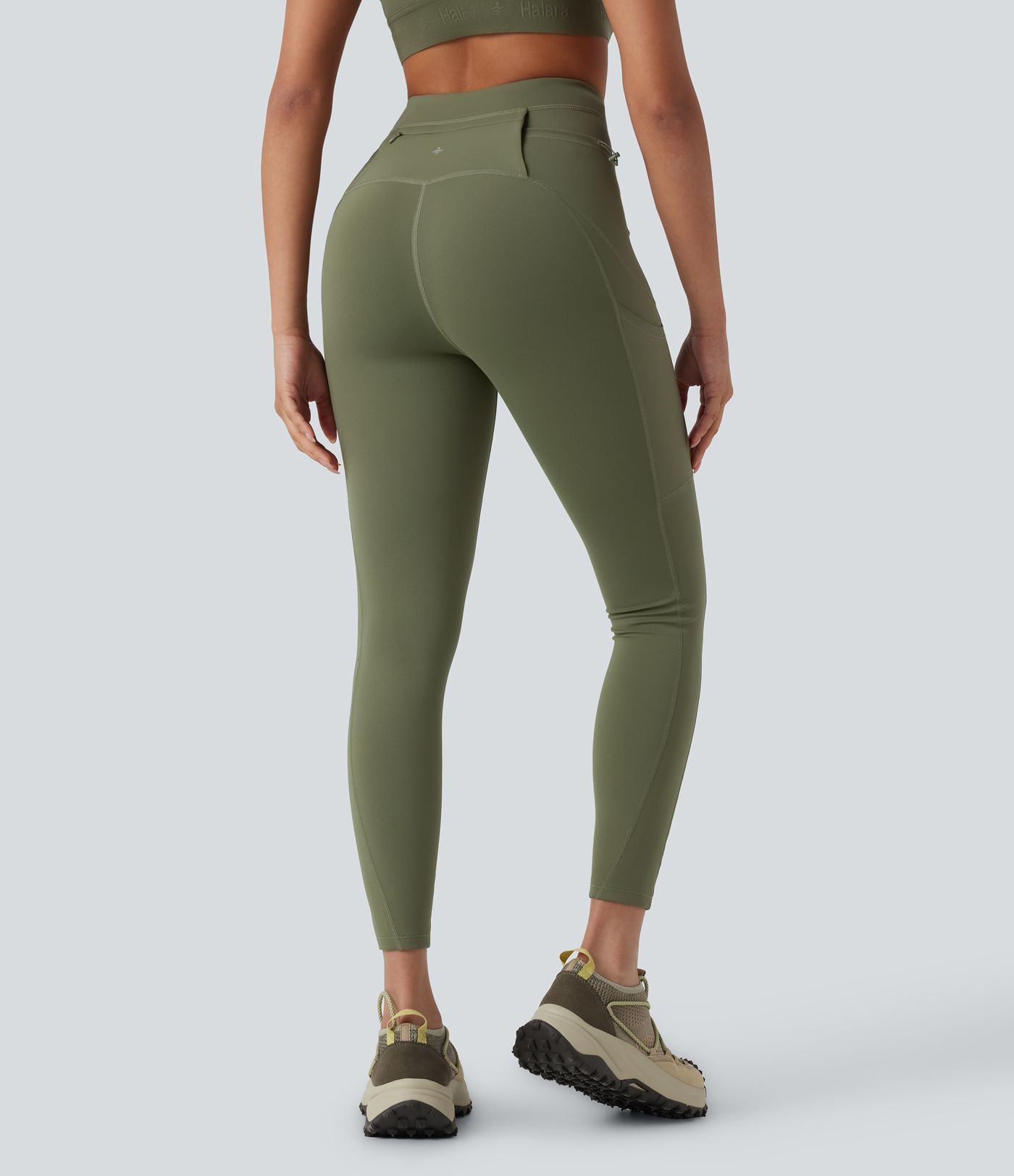 SpeedWave™ High Waisted Loop Quick Dry Hiking Leggings with Pockets