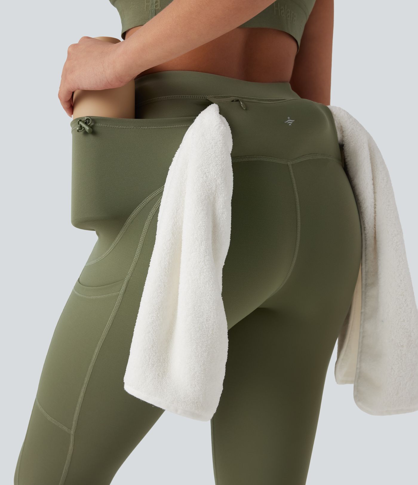 SpeedWave™ High Waisted Loop Quick Dry Hiking Leggings with Pockets