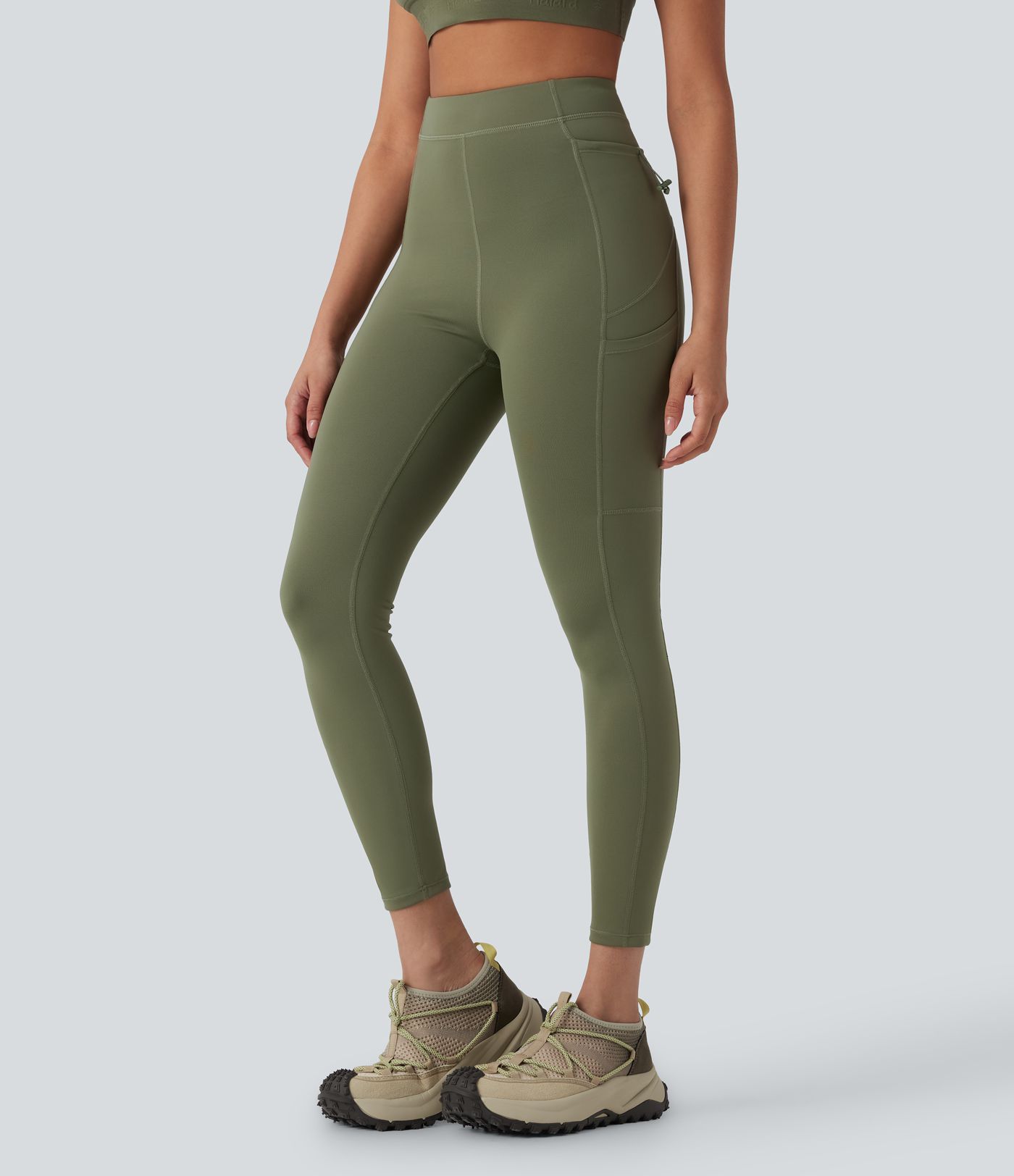 SpeedWave™ High Waisted Loop Quick Dry Hiking Leggings with Pockets