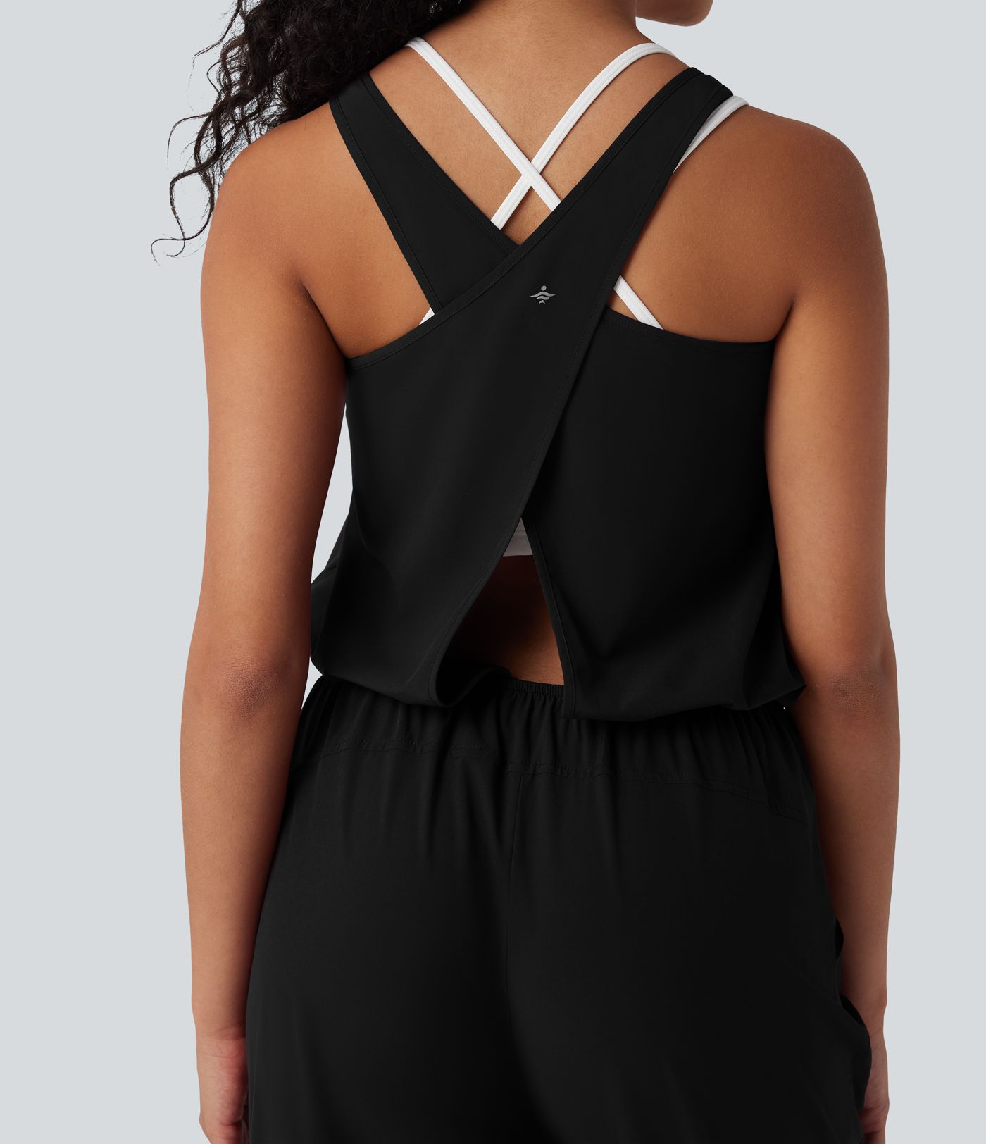 Breezeful™ Sleeveless Quick Dry Workout Jumpsuit with Pockets
