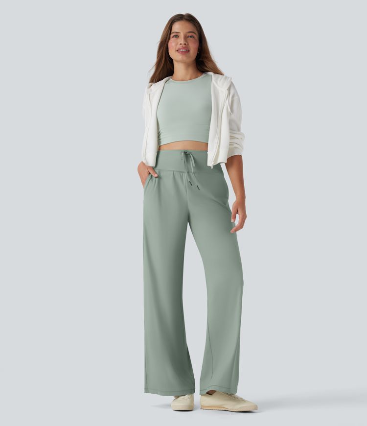 Halara UltraSculpt™ High Waisted Drawstring Yoga Pants with Pockets