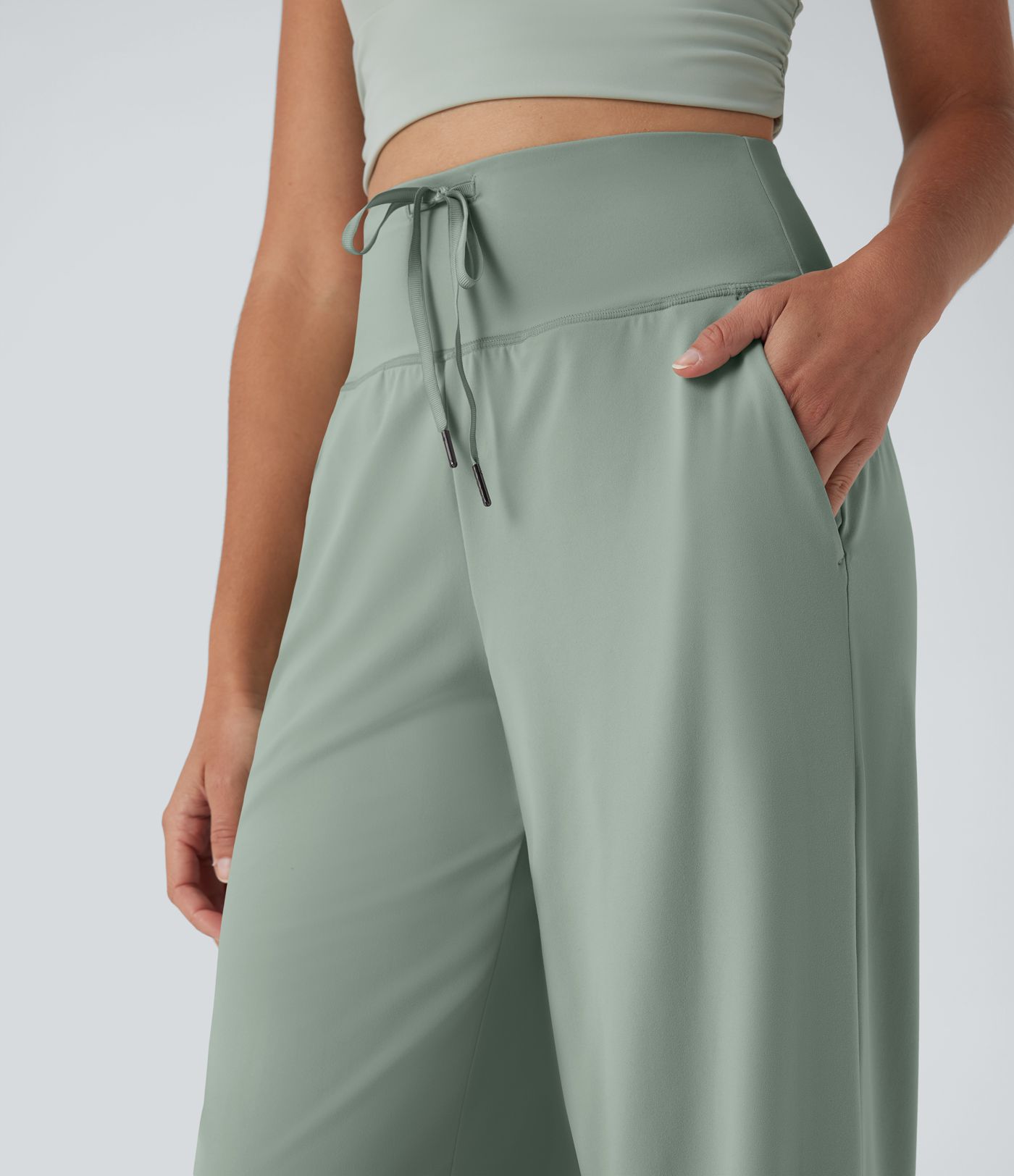 Pantalones de yoga Halara UltraSculpt™ de tiro alto con cordón y bolsillos