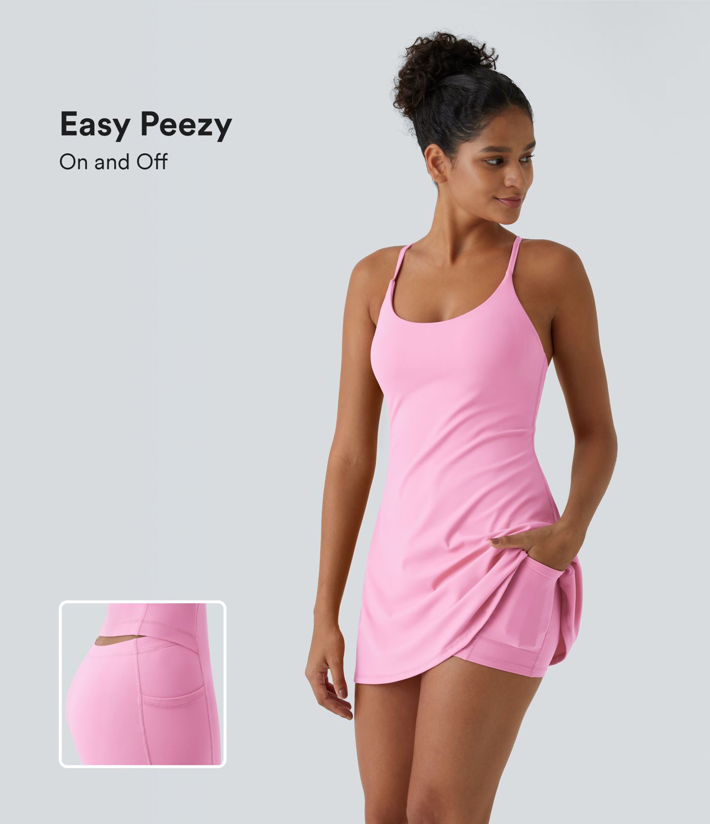 SoftlyZero™ Plush Backless Active Dress-Easy Peezy Edition