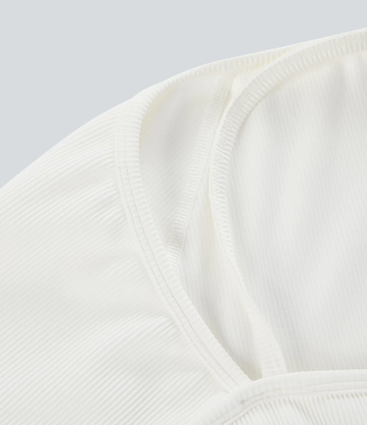 Camiseta deportiva yoga agujero para pulgar tirante halter espalda acanalada