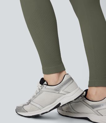 OneForm Seamless Flow High Waisted Tummy Control Butt Lifting Pocket Yoga Leggings