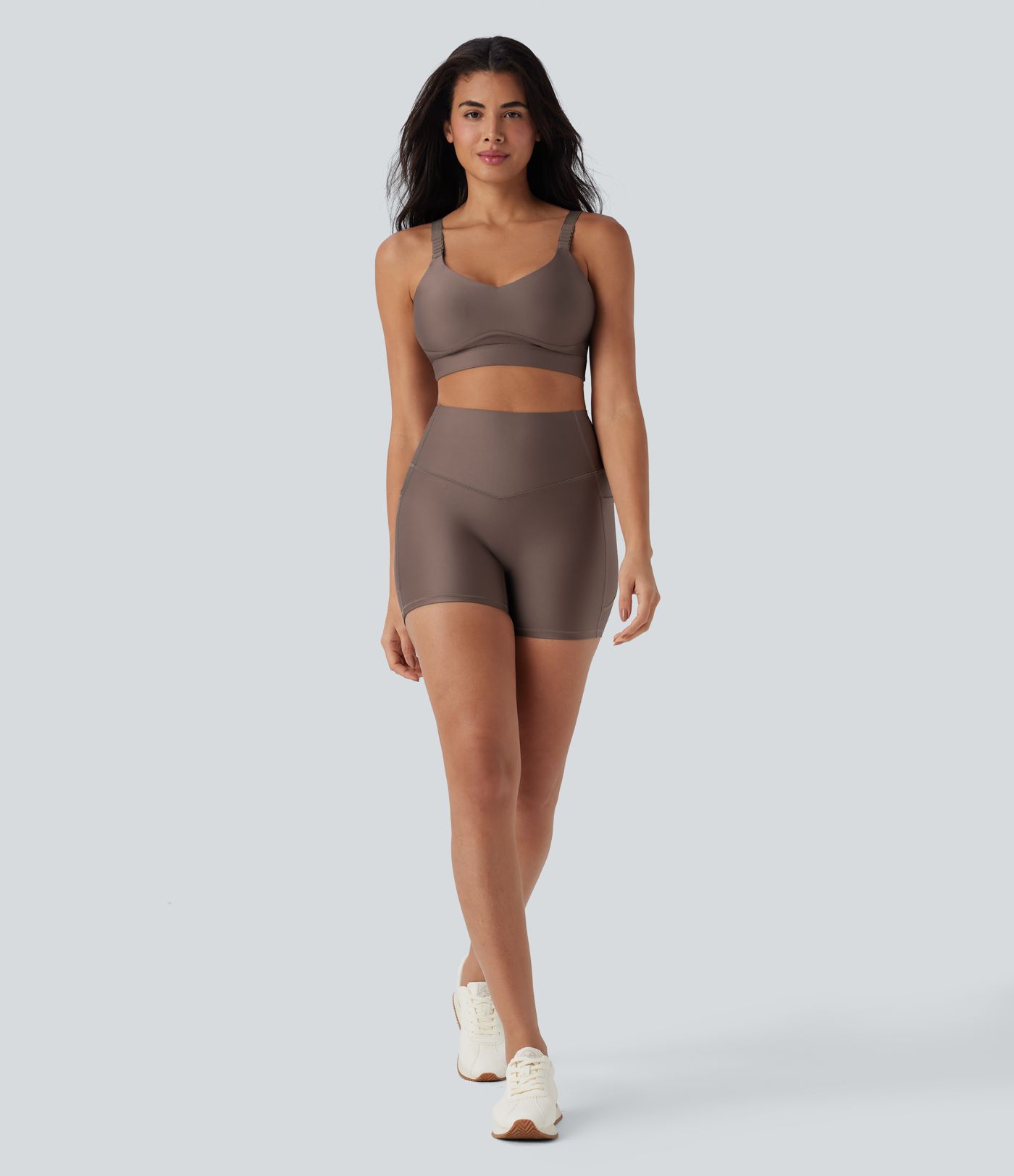 Medium Support Sheen Running Sports Bra A-C Cups