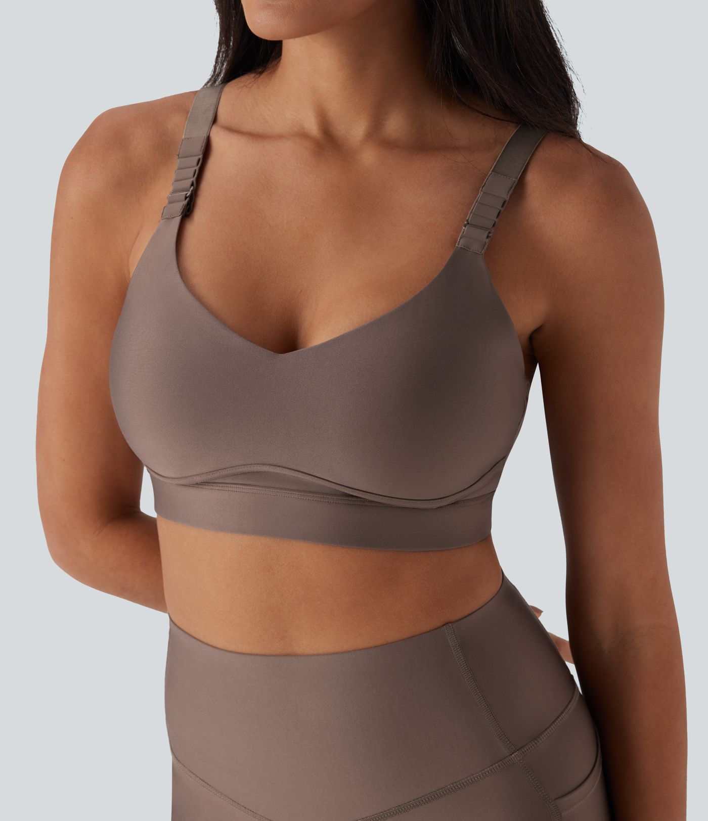 Medium Support Sheen Running Sports Bra A-C Cups