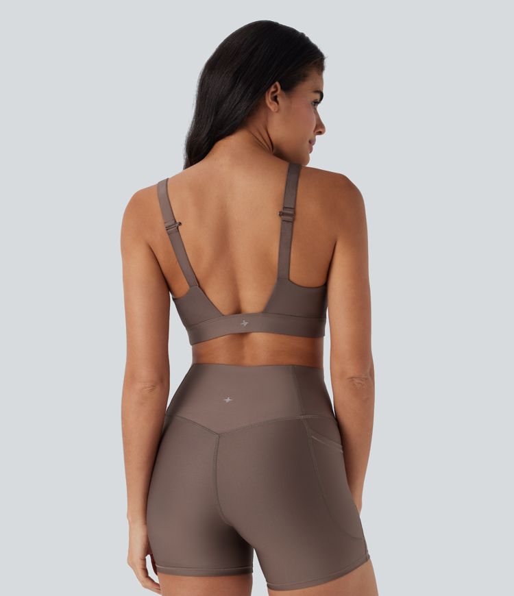 Medium Support Sheen Running Sports Bra A-C Cups