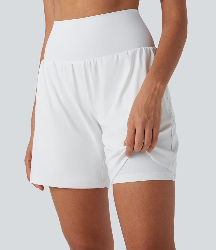 Softlyzero™ Airy Super High Waisted 2-in-1  Yoga Shorts 7" with Pockets
