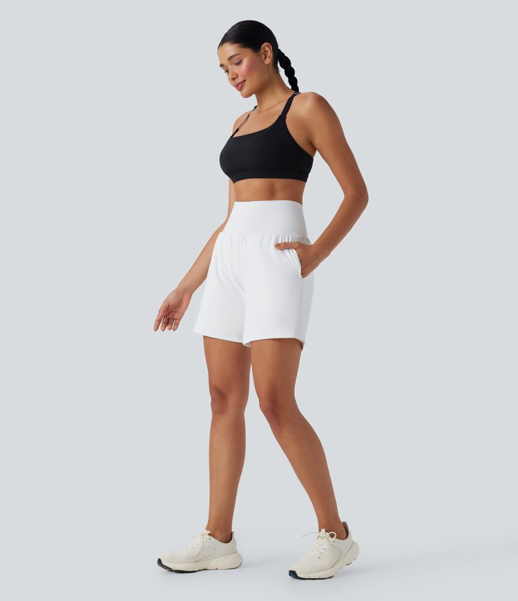 Softlyzero™ Airy Super High Waisted 2-in-1  Yoga Shorts 7" with Pockets