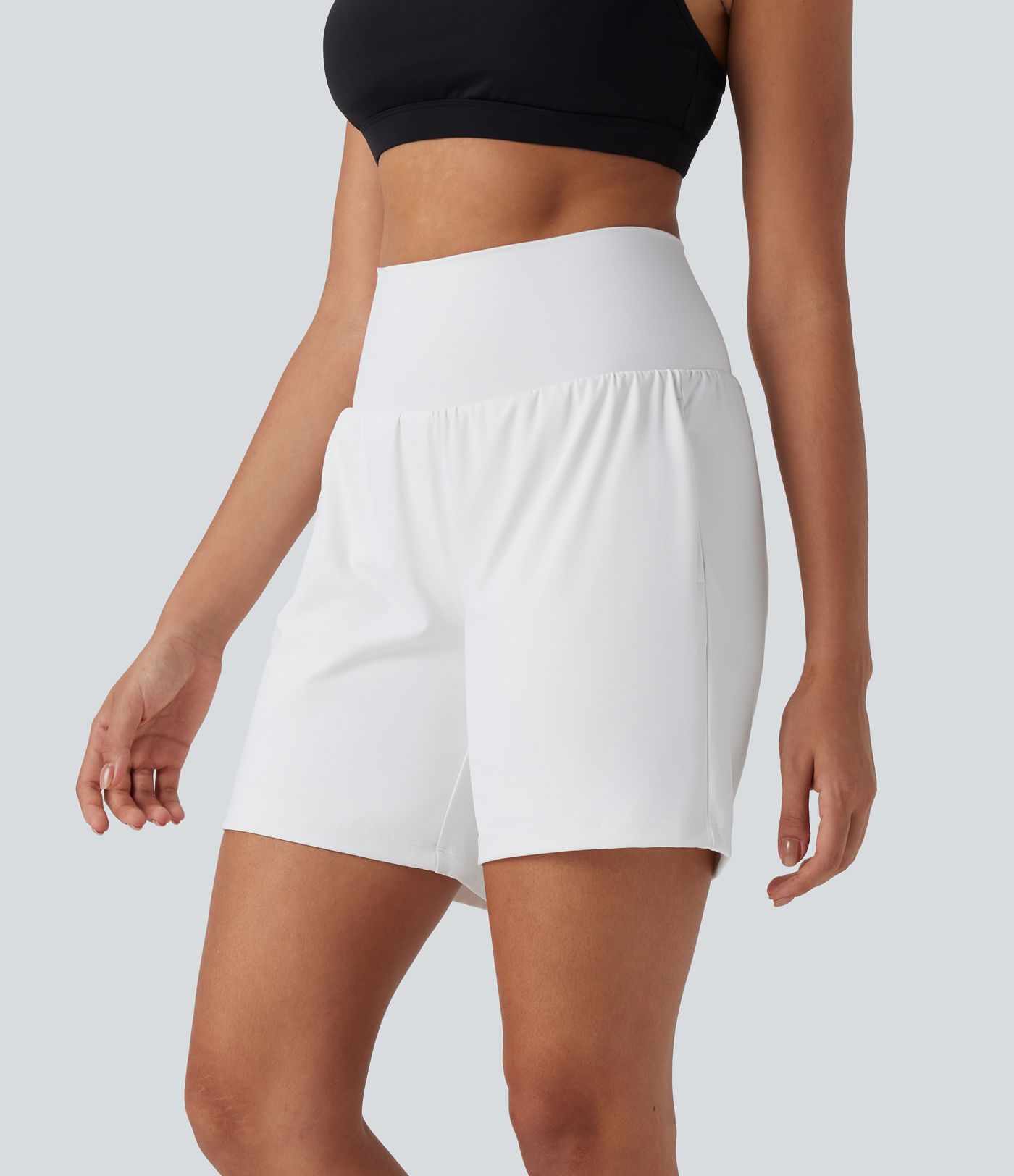 Softlyzero™ Airy Super High Waisted 2-in-1  Yoga Shorts 7" with Pockets