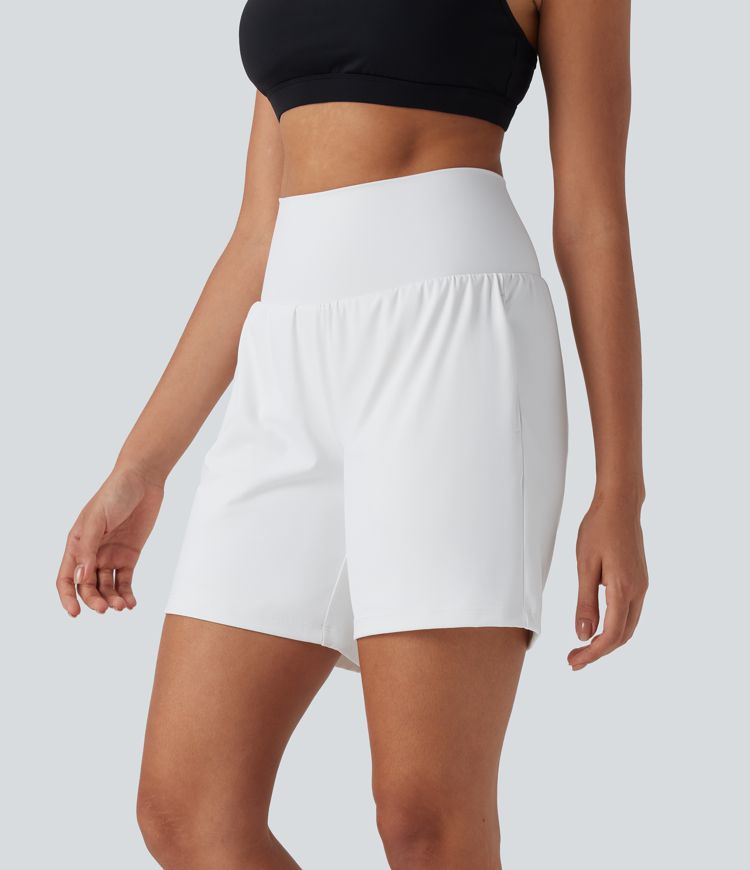 Softlyzero™ Airy Super High Waisted 2-in-1  Yoga Shorts 7" with Pockets