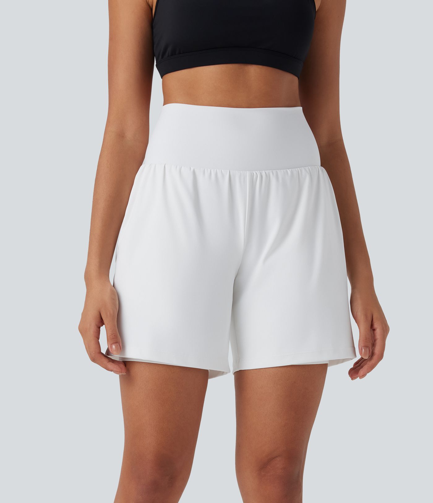 Softlyzero™ Airy Super High Waisted 2-in-1  Yoga Shorts 7" with Pockets