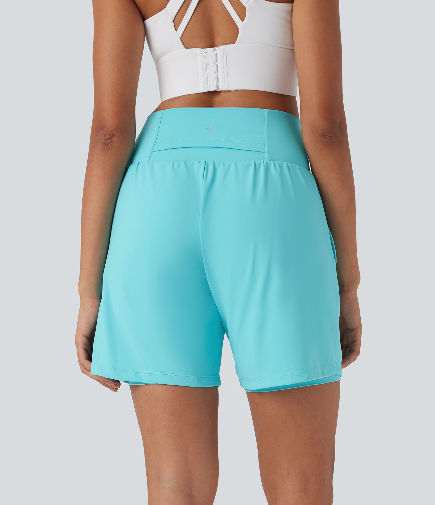 SoftlyZero™ Airy Super High Waisted 2-in-1 Cool Touch Yoga Shorts 7" with Pockets