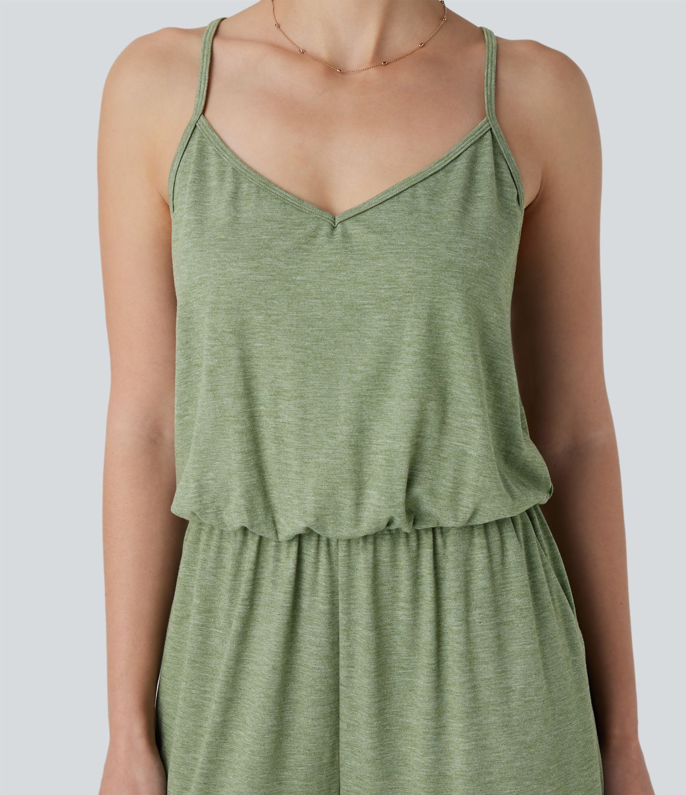 Mono resort pierna ancha bolsillo lateral correa ajustable extraíble