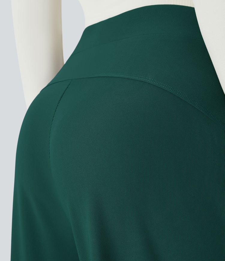 Halara Flex™ High Waisted Body Sculpt Waist-Slimming Pocket Wide Leg Micro Waffle Work Trousers