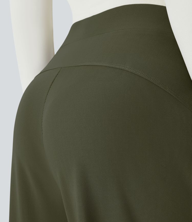 Halara Flex™ High Waisted Body Sculpt Waist-Slimming Pocket Wide Leg Micro Waffle Work Pants