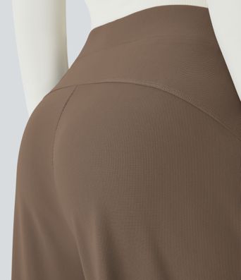 Halara Flex™ High Waisted Body Sculpt Waist-Slimming Pocket Wide Leg Micro Waffle Work Pants