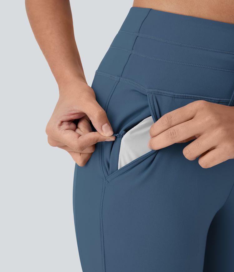 SoftlyZero™ Plush High Waisted Drawstring Pocket Yoga Pedal Pusher Joggers