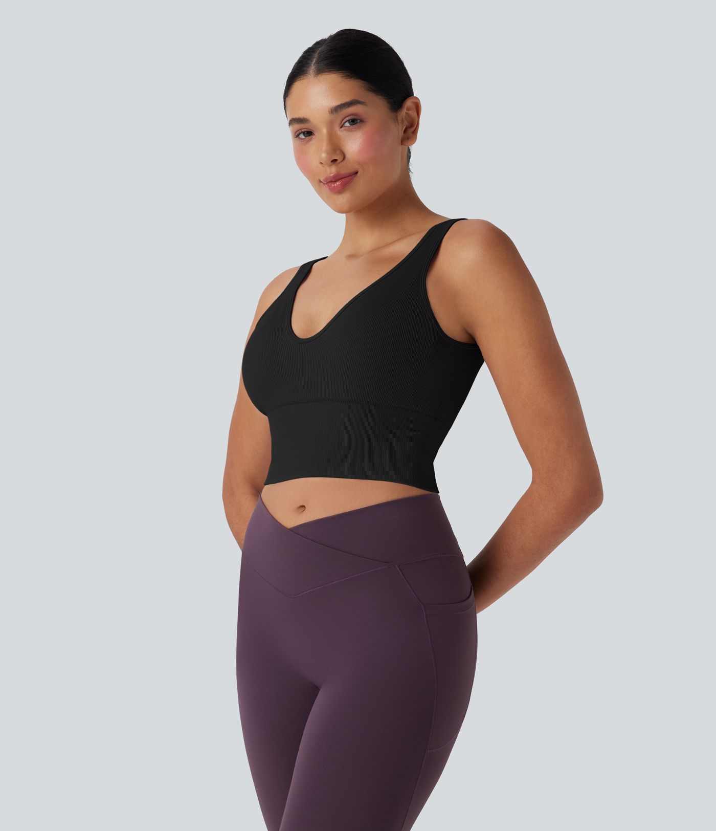 OneForm Seamless Flow Cropped Yoga Tank Top