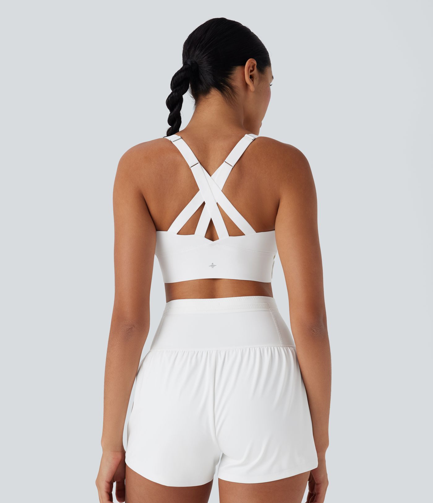 SpeedWave™ Medium Support Push Up Zipper Adjustable Buckle Quick Dry Running Sports Bra