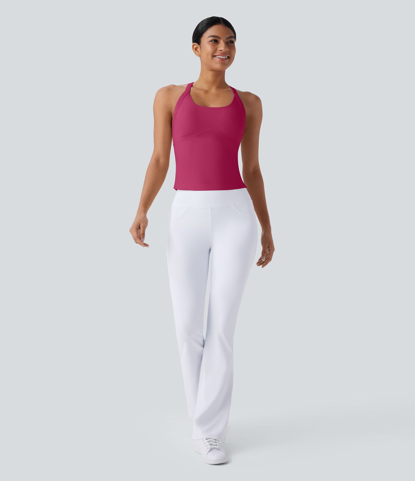 SoftlyZero™ Plush Cut Out Yoga Tank Top A-C Cups