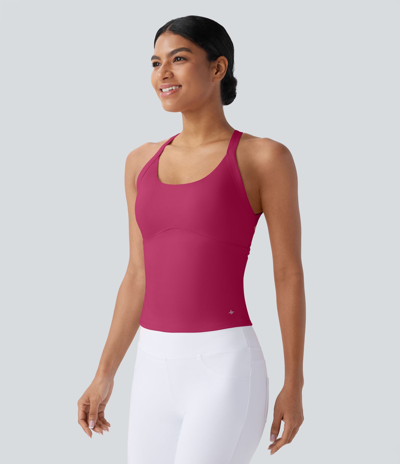 SoftlyZero™ Plush Cut Out Yoga Tank Top A-C Cups