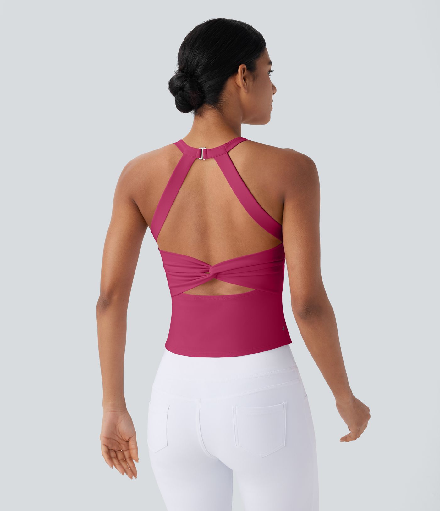SoftlyZero™ Plush Cut Out Yoga Tank Top A-C Cups