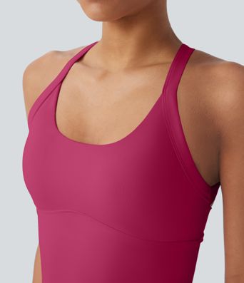 SoftlyZero™ Plush Cut Out Yoga Tank Top A-C Cups