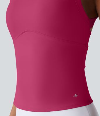 SoftlyZero™ Plush Cut Out Yoga Tank Top A-C Cups